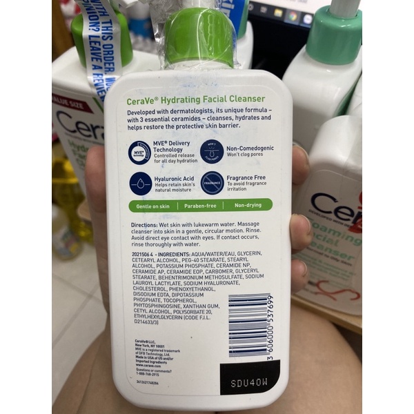 Sữa rửa mặt Cerave Foaming Cleanser, Cerave Hydrating Facial Cleanser, Cerave SA Smoothing Cleanser