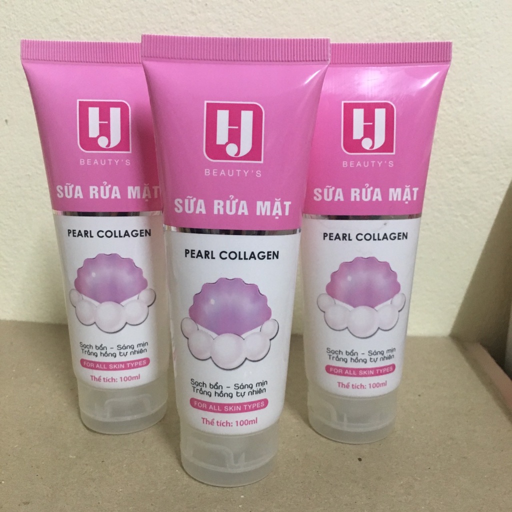 Sữa rửa mặt ngọc trai colagen 50ml