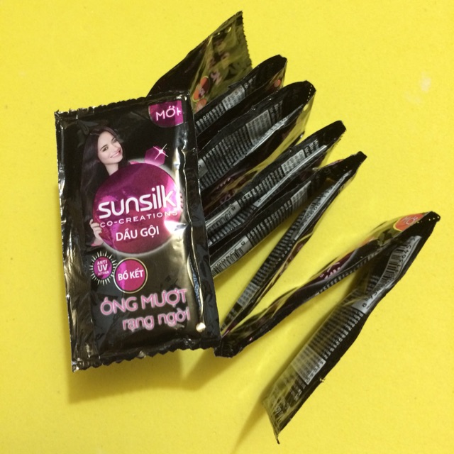 Combo 10 Gói Dầu gội Sunsilk óng mượt rạng ngời 6g