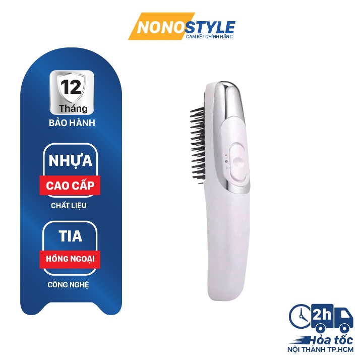 Lược Massage đầu trị liệu - Chăm sóc tóc bằng hồng ngoại, ngăn rụng tóc, kích thích nang tóc - BH 3 tháng