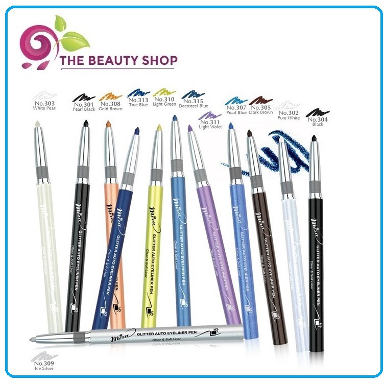 Chì Kẻ mí Mắt Có Nhũ Mira Glitter Eyeliner Pen