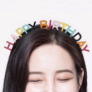 Cài tóc đính đá chữ happy brithday