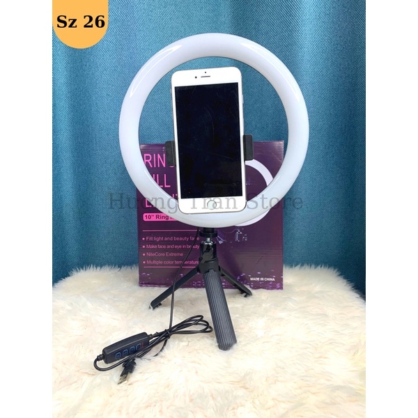 Đèn livestream để bàn sz 26, sz 30, sz 33, hỗ trợ ánh sáng make up, livestream, chụp ảnh sống ảo