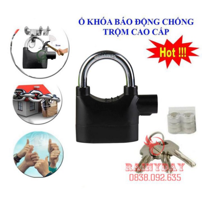 Ổ khóa chống trộm báo động Kinbar chống cắt cho thắng đĩa xe máy cửa nhà thông minh