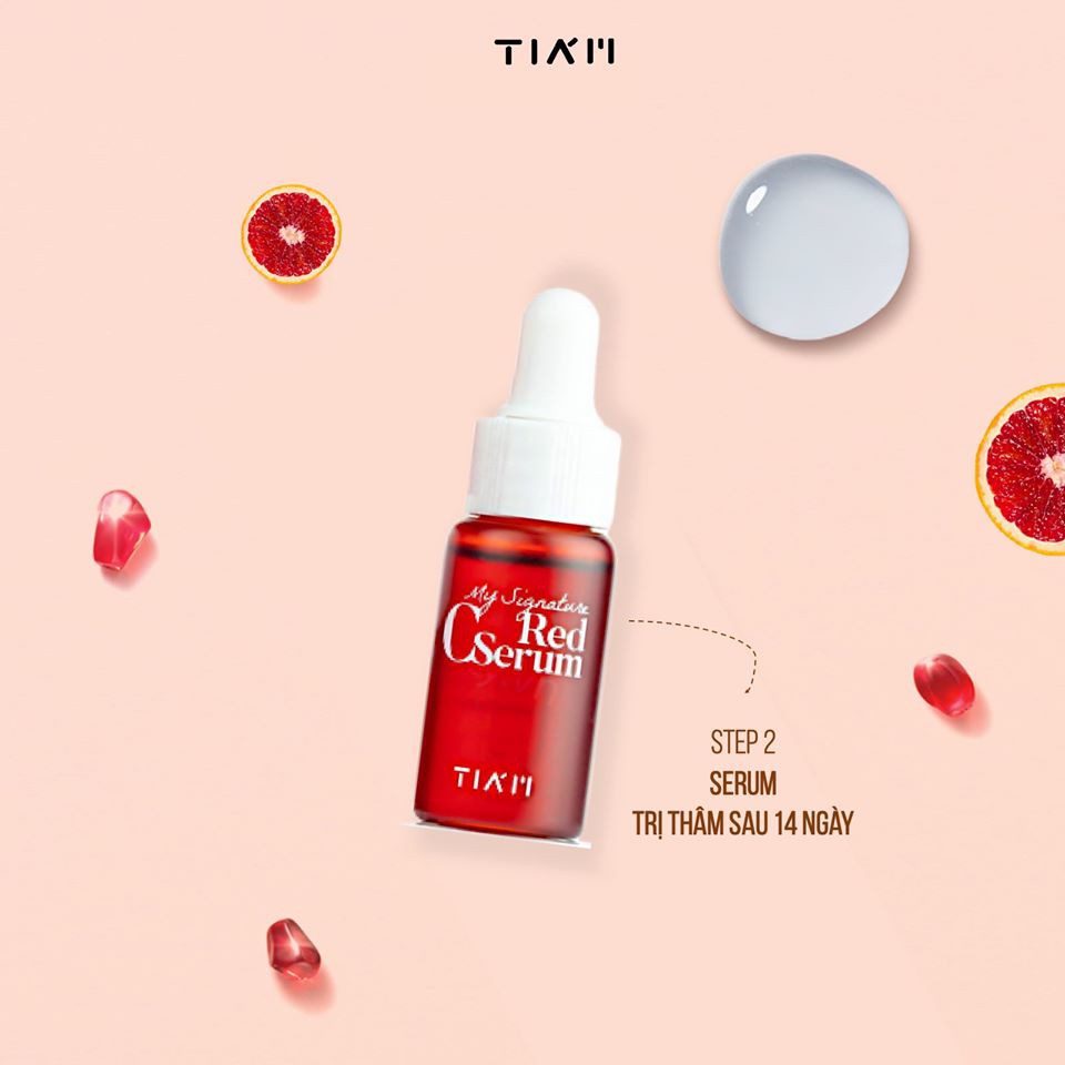 [Mã FMCGMALL - 8% đơn 250K] Mini Set dưỡng trắng da, làm mờ thâm TIAM My Signature Tia'm Red C (40ml+ 12ml + 15ml) | BigBuy360 - bigbuy360.vn