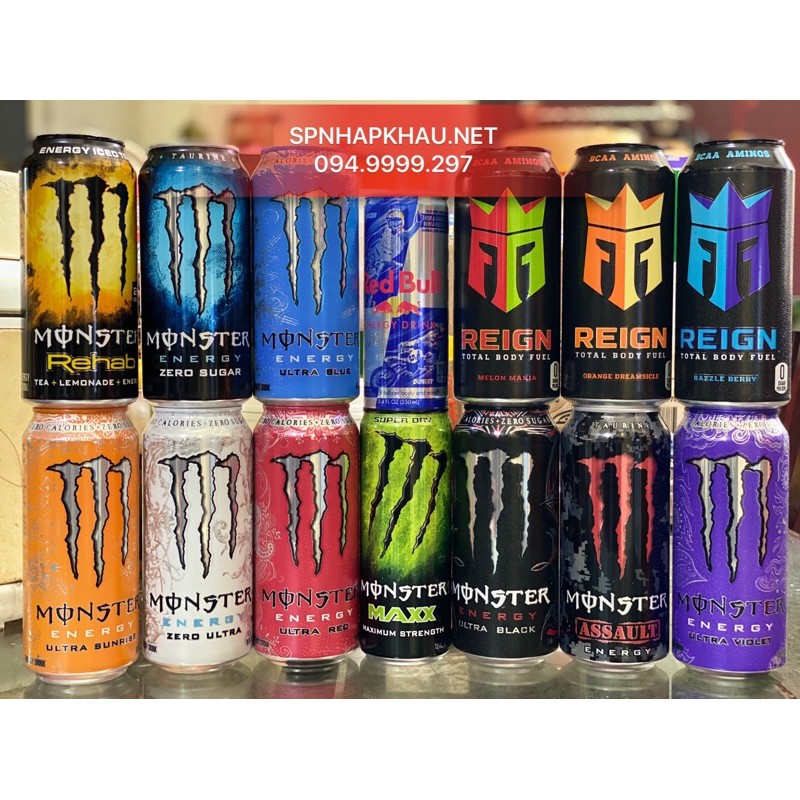 Nước Tăng Lực Monster Mỹ 473ml Lon Lớn