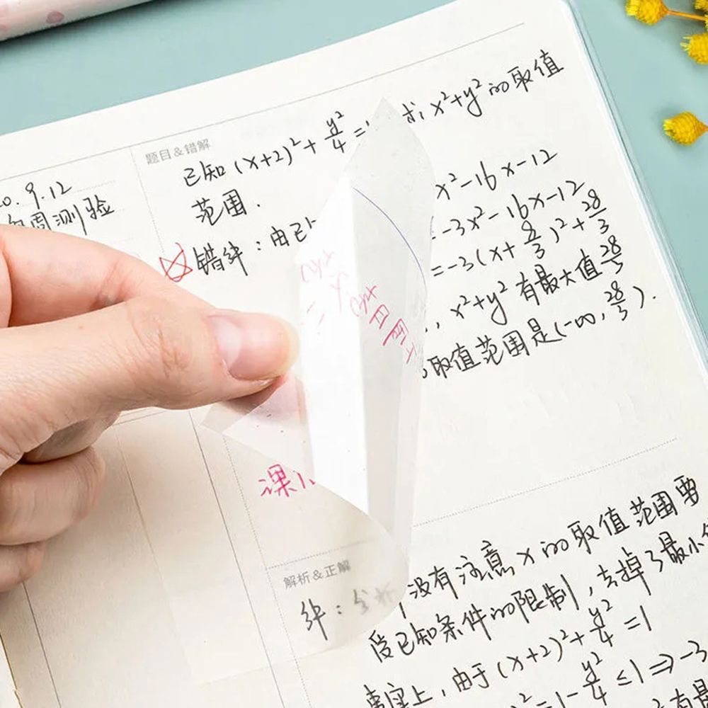 Xấp 50 tờ giấy ghi chú trong suốt chống thấm nước