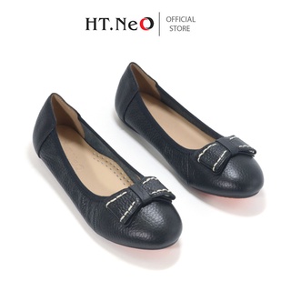 Giày da nữ - giày búp bê nữ ht.neo da bò thật , kiểu dáng đơn giản , da mềm êm chân gb02