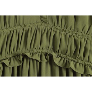 Đầm midi Taylor Ruffle High/Low Maxi Dress