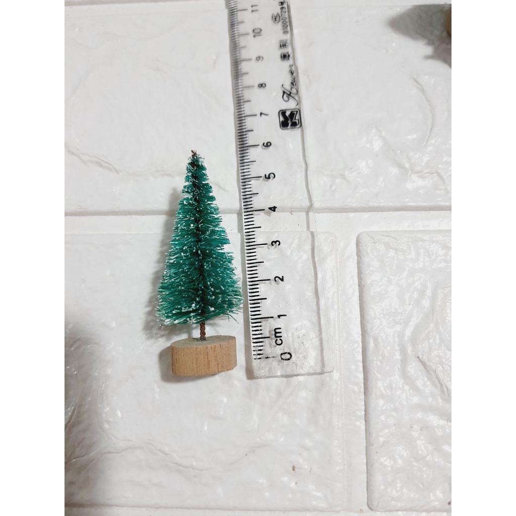 Cây thông Noel mini trang trí khung 3D hộp vuông