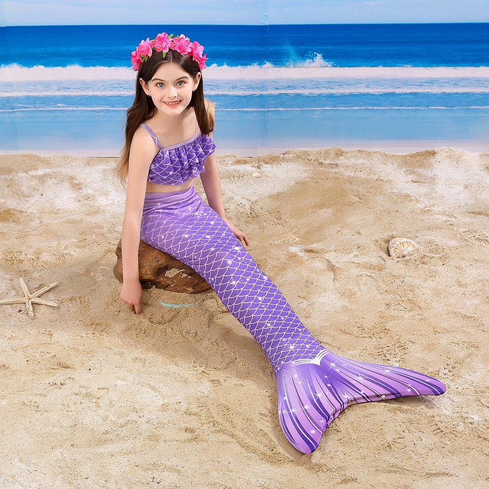 Bikini Ba Mảnh Hình Nàng Tiên Cá Cho Bé Gái