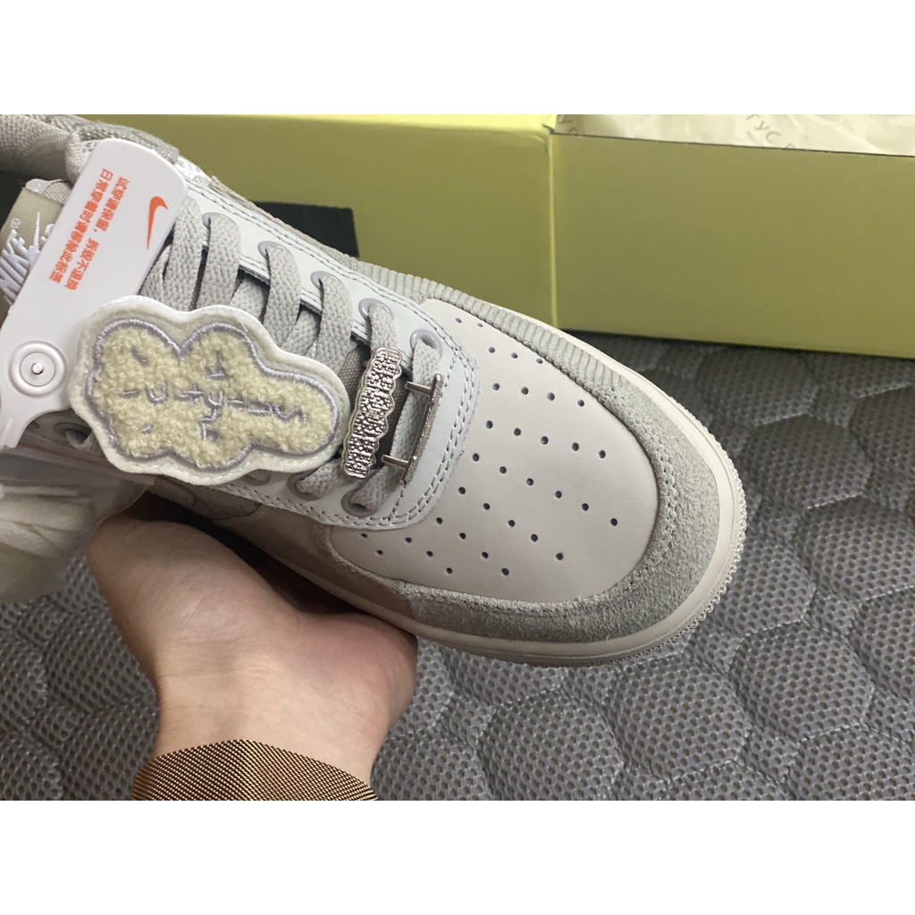 [HÀNG FULL BOX + BILL] Giày Thể Thao/ Sneaker Nam Nữ AF1 Travis Scott Grey White Trắng Xám | BigBuy360 - bigbuy360.vn