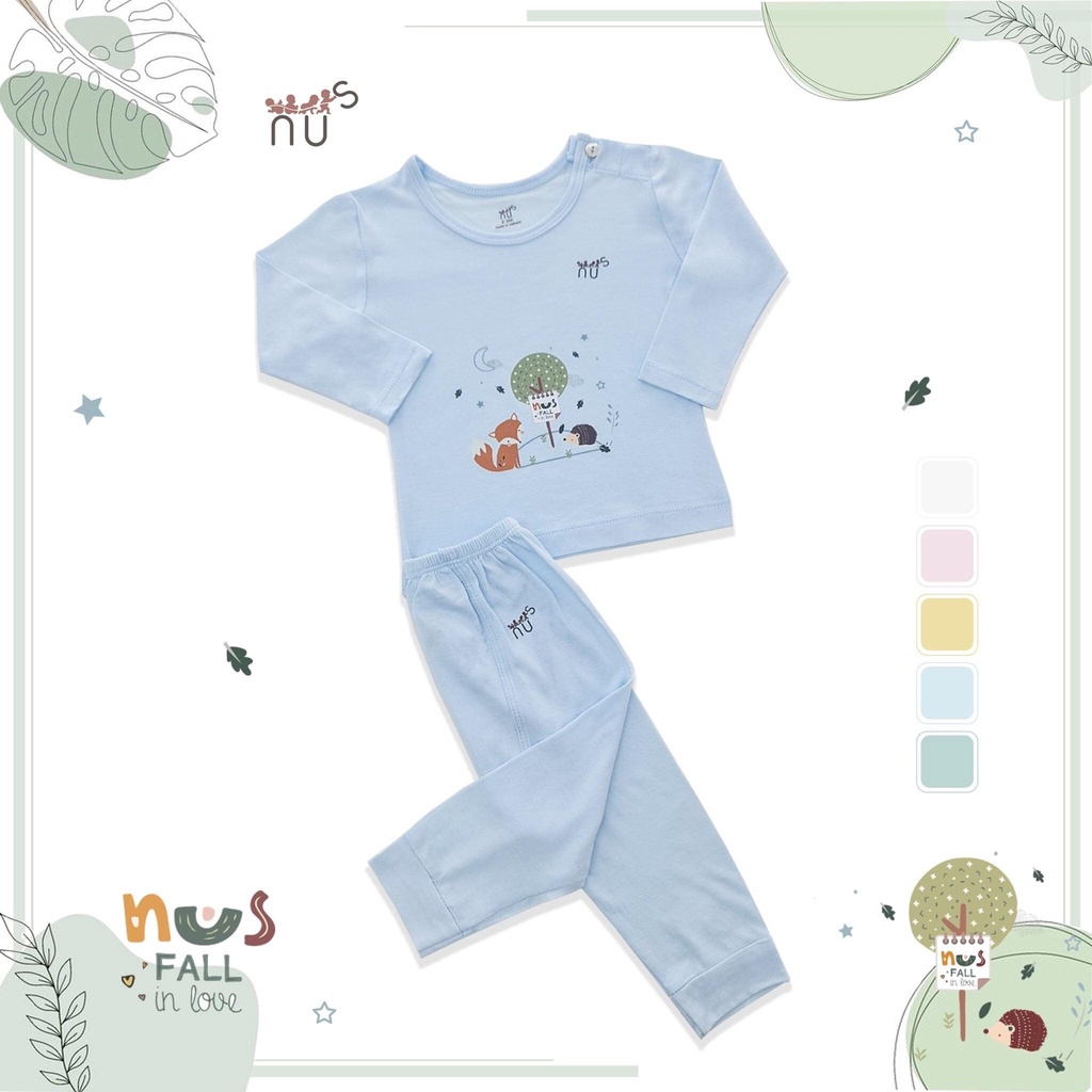 Bộ dài cài vai NUS siêu mềm mịn dành cho bé yêu