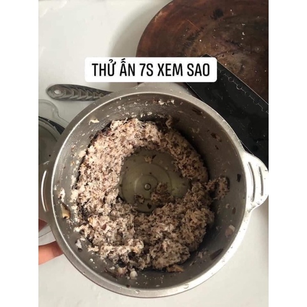 Máy Say Thịt Inox , Cối Say Đa Năng Say Thịt Say Cá Say Đá Cực Khỏe Cực Bền 4 Lưỡi Dao Vô Cùng Sắc -Gbear_Shop