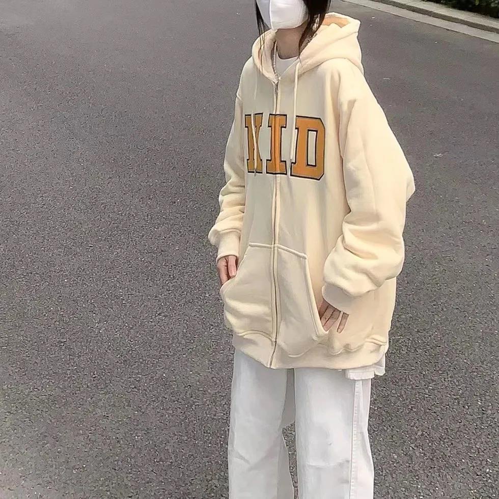 Áo Khoác Cardigan Mỏng Dáng Rộng Phong Cách Hàn Quốc Thời Trang Xuân Thu Cho Nữ Sinh