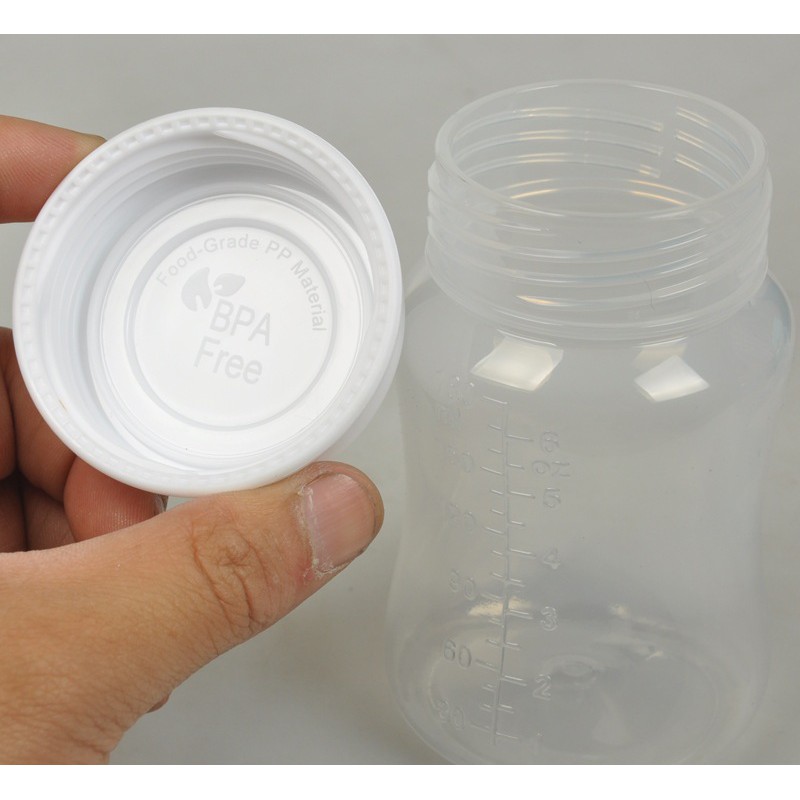 Set 2 Nắp tròn xoay trắng trữ sữa mẹ phụ kiện cho bình cổ rộng AVENT, SPECTRA, WESSER, ROZABI