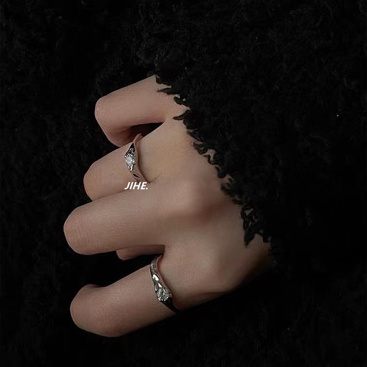 Nhẫn Bạc Đính Đá Zircon Phong Cách Thời Trang Hàn Quốc Cho Nữ