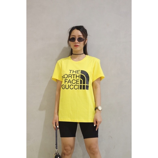 Áo thun unisex G C màu vàng, full tag mác túi zip hãng