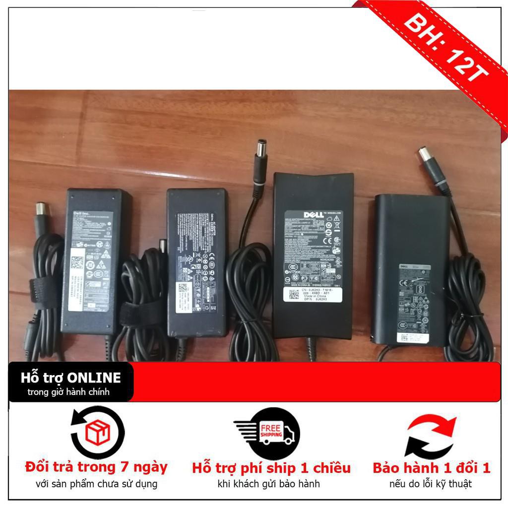 [BH12TH] Sạc Laptop Dell 19.5V 4.62A (90w) Chân Kim To Chính Hãng E6320 E6420 E6430 E6520 E7440 3442 3543