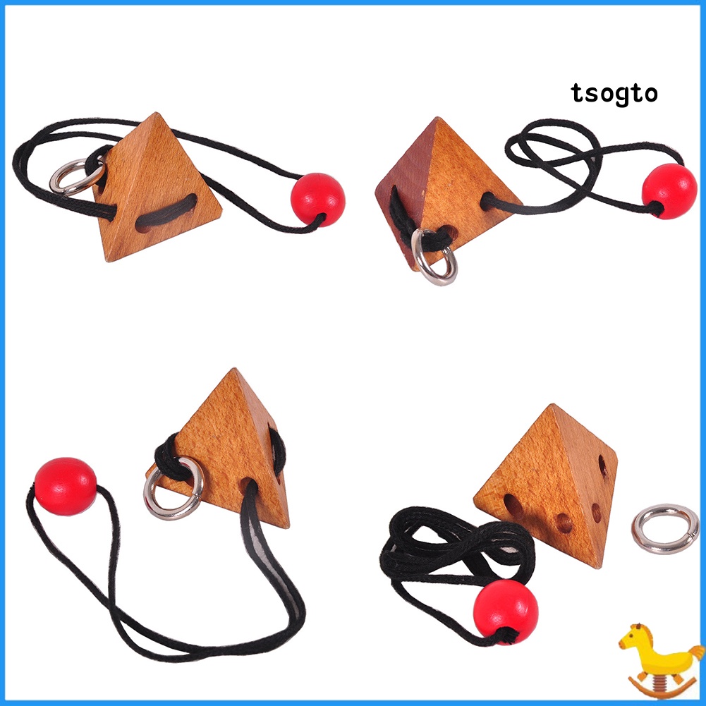 Đồ Chơi Lắp Ghép Dây Thừng 3D Bằng Gỗ Giúp Phát Triển Trí Não Cho Trẻ Em / Người Lớn