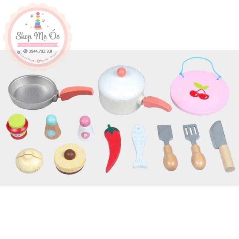 (Hàng có sẵn) Đồ Chơi Gỗ - Nhà Bếp Kiểu Nhật Japanese Kitchen F cao cấp