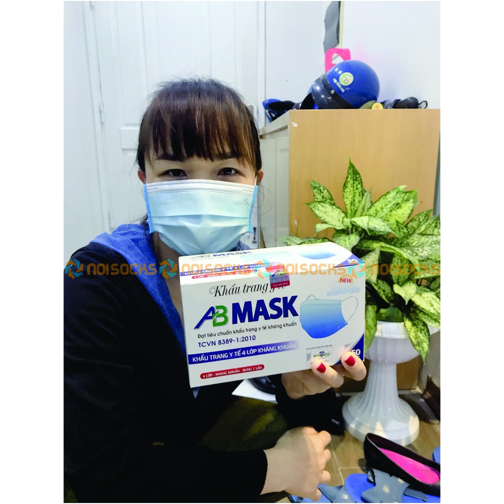 Khẩu Trang Y Tế ABmask 4 lớp (hộp 50 chiếc)