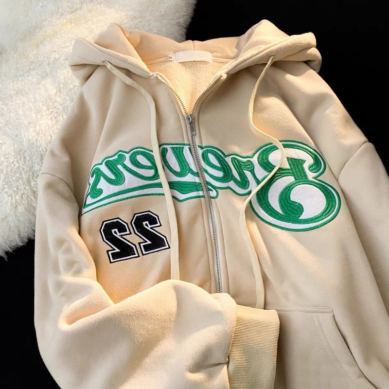 Áo khoát hoodie dày dặn cho năm nữ 2022🔥 Sẵn Xám M