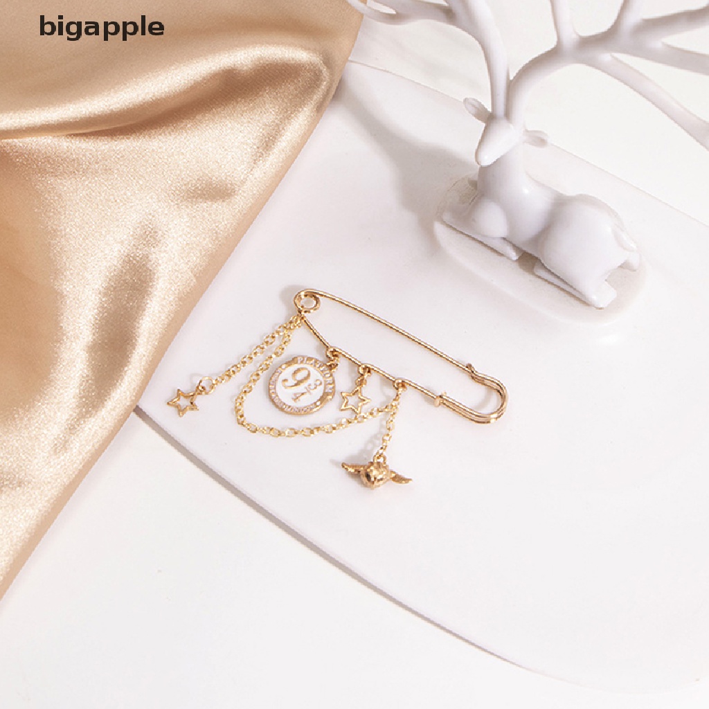 bigapple Fashion Brooch Clothing Golden Snitch Brooches Lapel Pins Sweater Dress Brooch RDG
