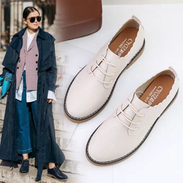 D113- giày oxford nữ, giày tây phong cách Hàn Quốc