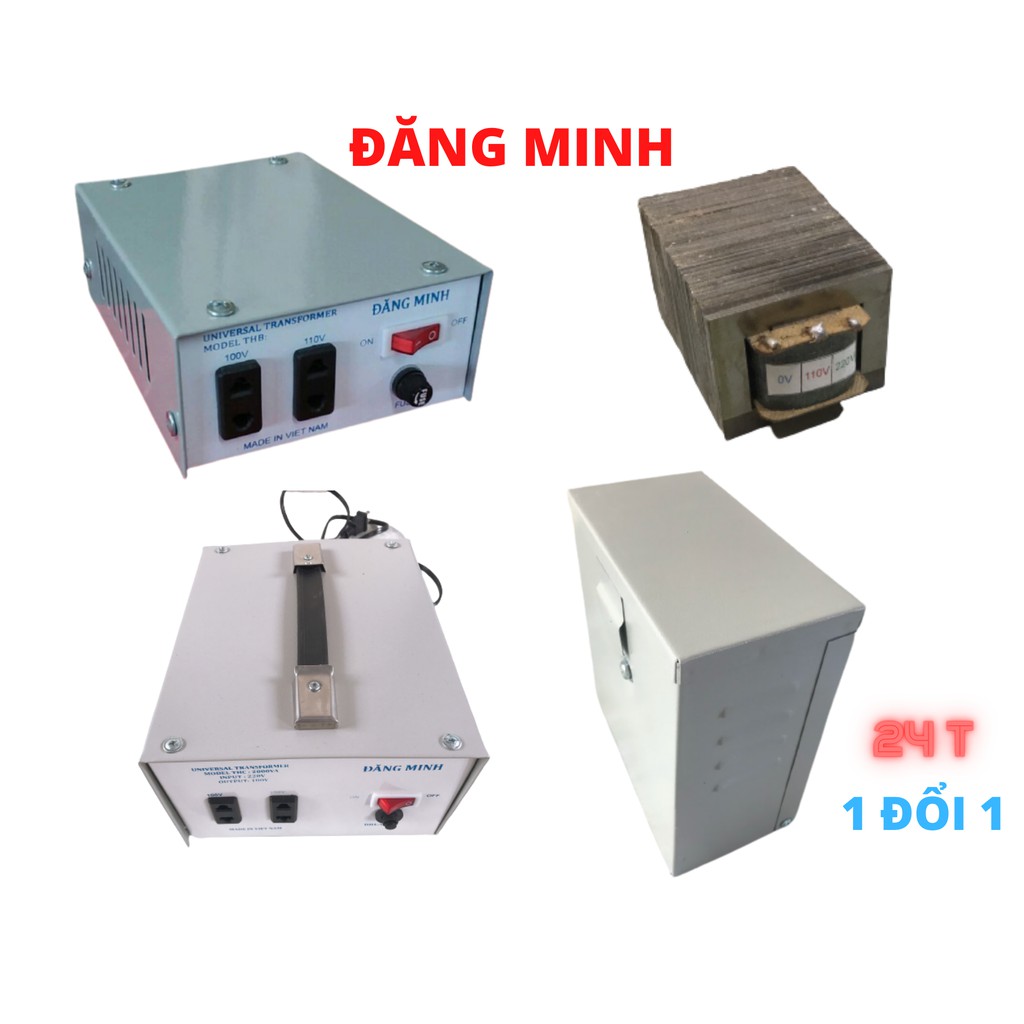 Bộ đổi nguồn 220v sang 110v - 100v 2000VA cho máy giặt sấy, biến áp ĐĂNG MINH đồng hành trọn đời.