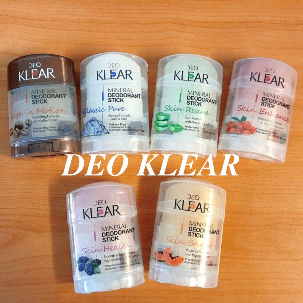 Lăn Nách Đá Khoáng Deo KLEAR 70gr Thái Lan Ngăn Mùi Làm Trắng.