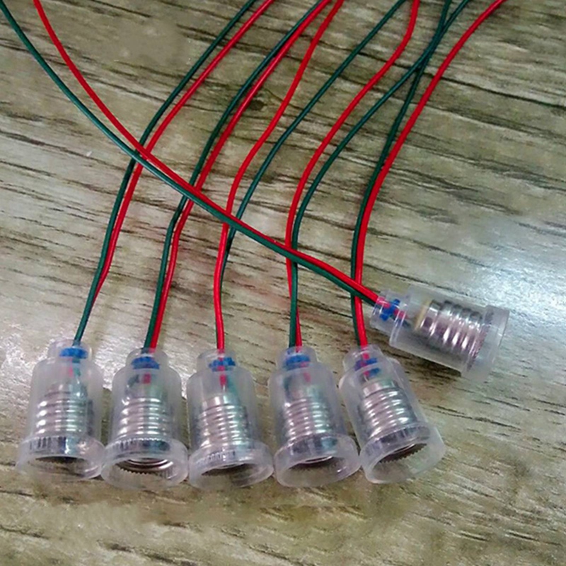 Set 10 / 20 Đuôi Đèn E10 Có Dây Cáp Tiện Dụng