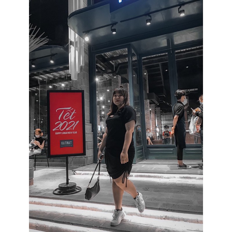 Đầm khoét ngực rút eo #bigsize 60kg đến 90kg | BigBuy360 - bigbuy360.vn