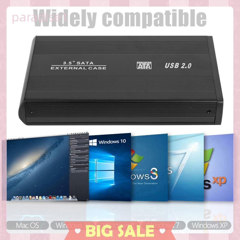 Hộp Đựng Ổ Cứng Ngoài 3.5 inch SATA Sang USB2.0 | BigBuy360 - bigbuy360.vn