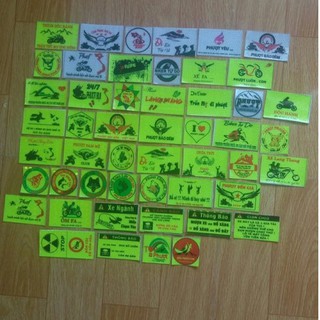 combo 51 logo phượt , tem phản quang