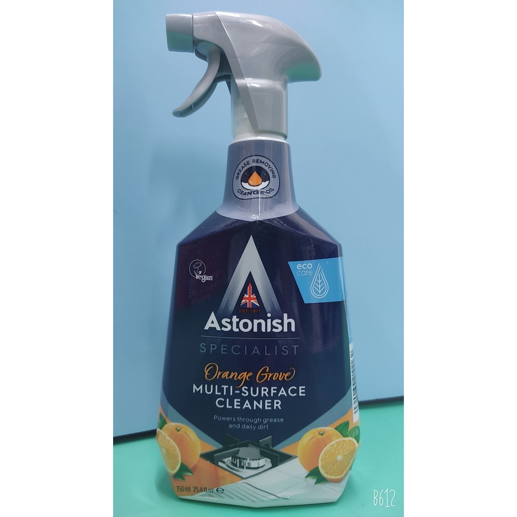 Bình xịt vệ sinh bếp cao cấp Astonish hương cam (Cho bếp từ, bếp ga,hồng ngoại...)