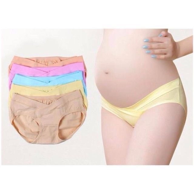 Quần lót bầu thun coton cạp chéo sexy gợi cảm túi zip cao cấp mặc trong váy dễ thương QL9005