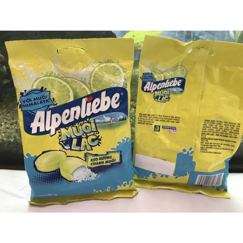 Kẹo Alpenliebe Muối Lắc Hương Chanh Muối Gói 84,1g