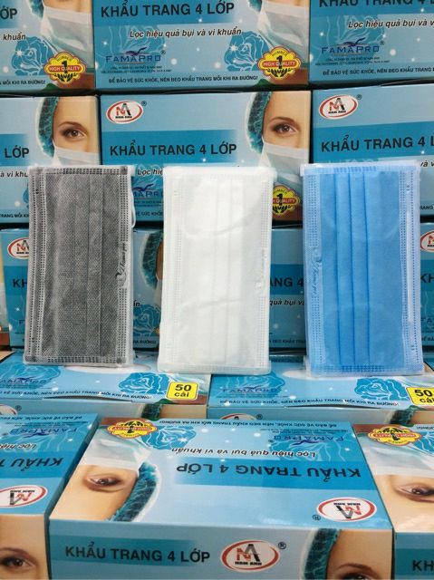 Khẩu trang y tế 4 lớp 💕 giá 1000đ/cái | BigBuy360 - bigbuy360.vn