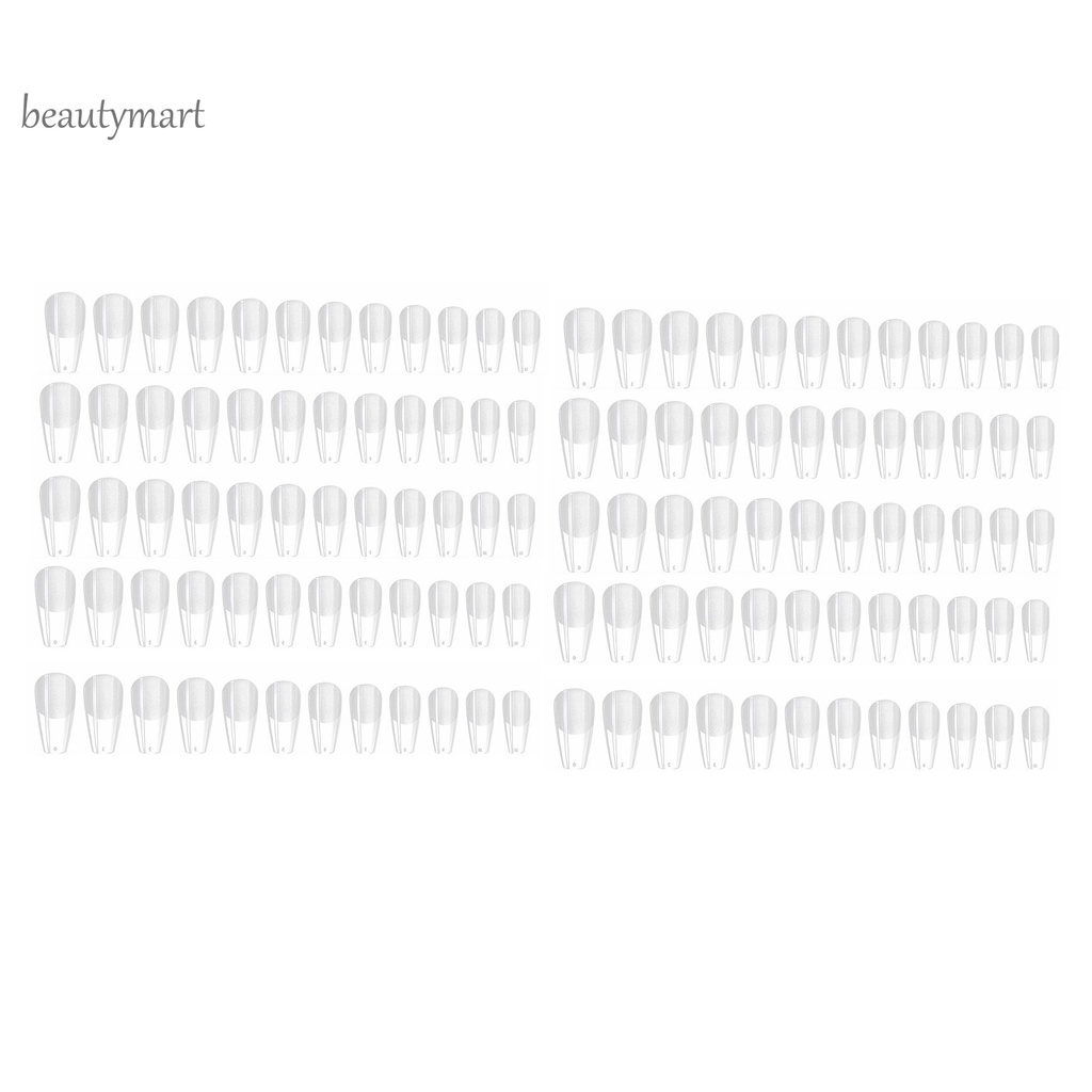 [Hàng mới về] Set 120 móng giả trong suốt thời trang