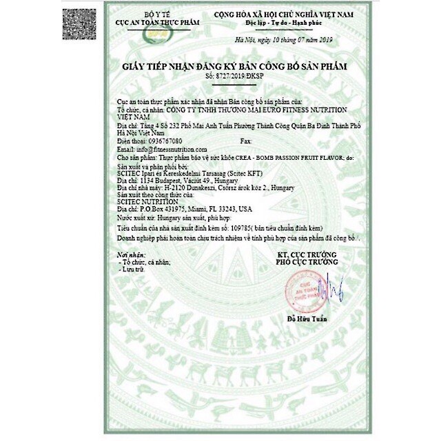 Scitec Nutrition Creabomb  - Creatine Tăng Sức Mạnh Cơ Bắp - Nhập Khẩu Châu Âu