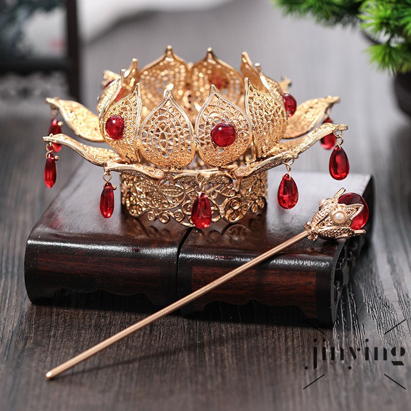 GETNOIVAS Đồ Cài Tóc Hình Vương Miện Phong Cách Cổ Điển Cho Nữ