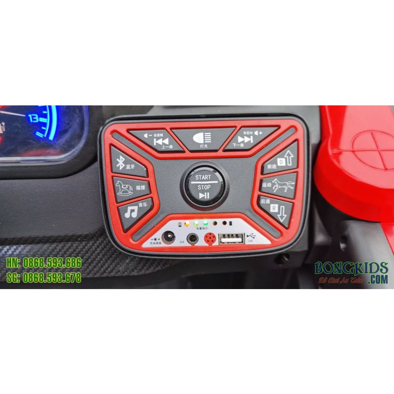 Xe ô tô điện trẻ em Nel918 🔥BH 12 THÁNG🔥 xe ô tô điện trẻ em trọng tải lớn 60kg, 2 chỗ ngồi rộng, 4 động cơ to, có nhạc