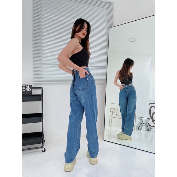 Quần jean ống rộng REVERCLOTHINGS Sue Straight Jeans