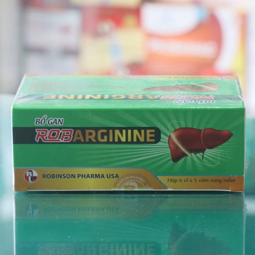 Bổ gan RobArginine - Hỗ trợ bảo vệ gan, tăng cường chức năng gan (30 viên)