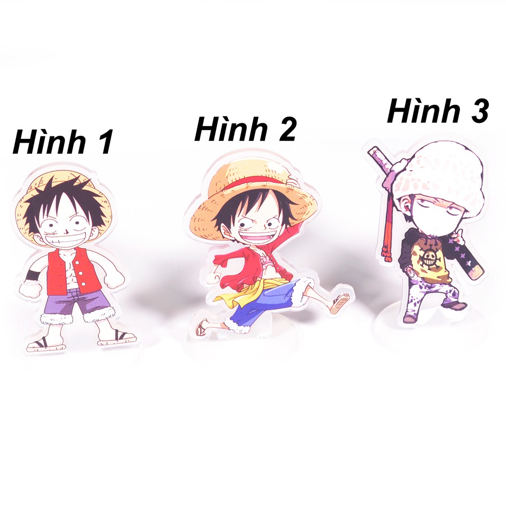 [thanh lý bán lỗ]Standee Tượng Mica Anime chibi 10cm - One Piece [AAM] [PGN20]