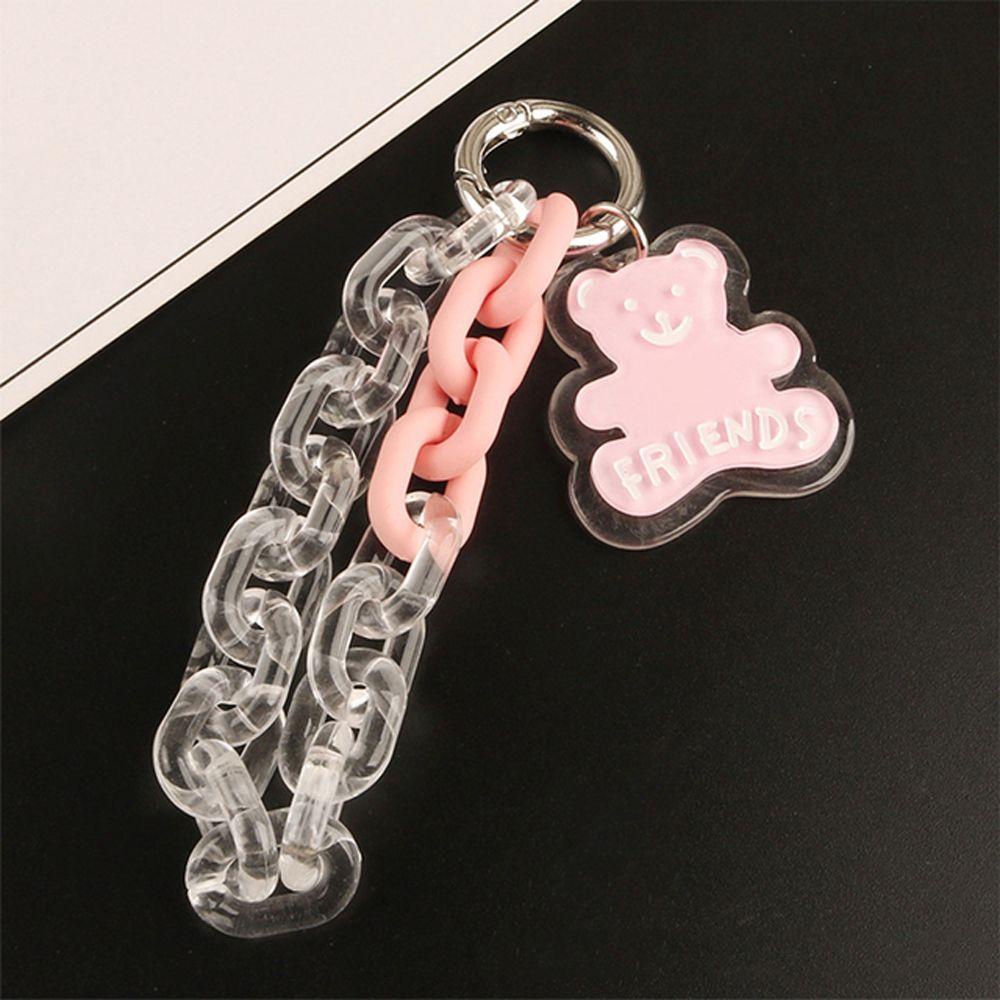 Móc Khóa Bằng Acrylic Trong Suốt Dễ Thương Cho Cặp Đôi