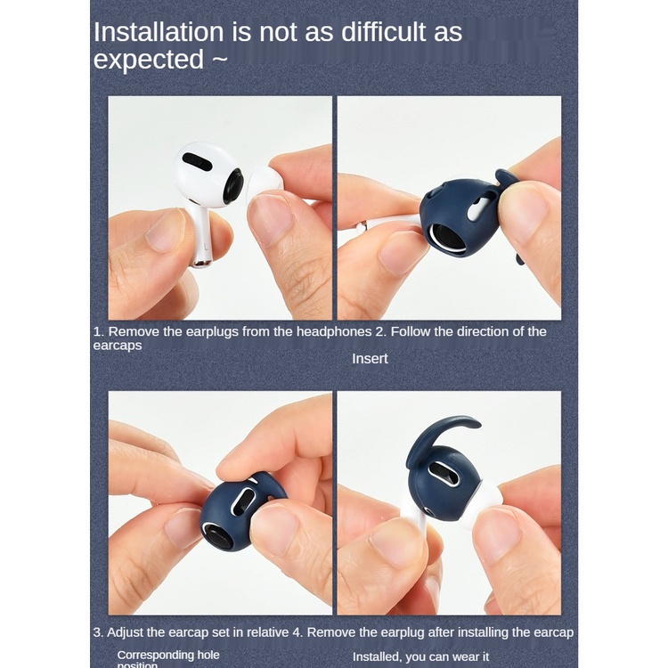 Bộ 5 phụ kiện bảo vệ chống mất tiện lợi dành cho tai nghe bluetooth Apple Airpods Pro 3 tiện lợi
