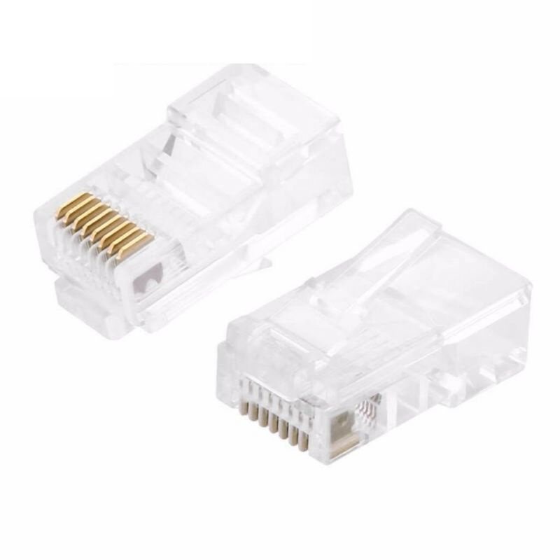 Hạt mạng RJ45, đầu bấm dây mạng RJ45, túi 50 hạt