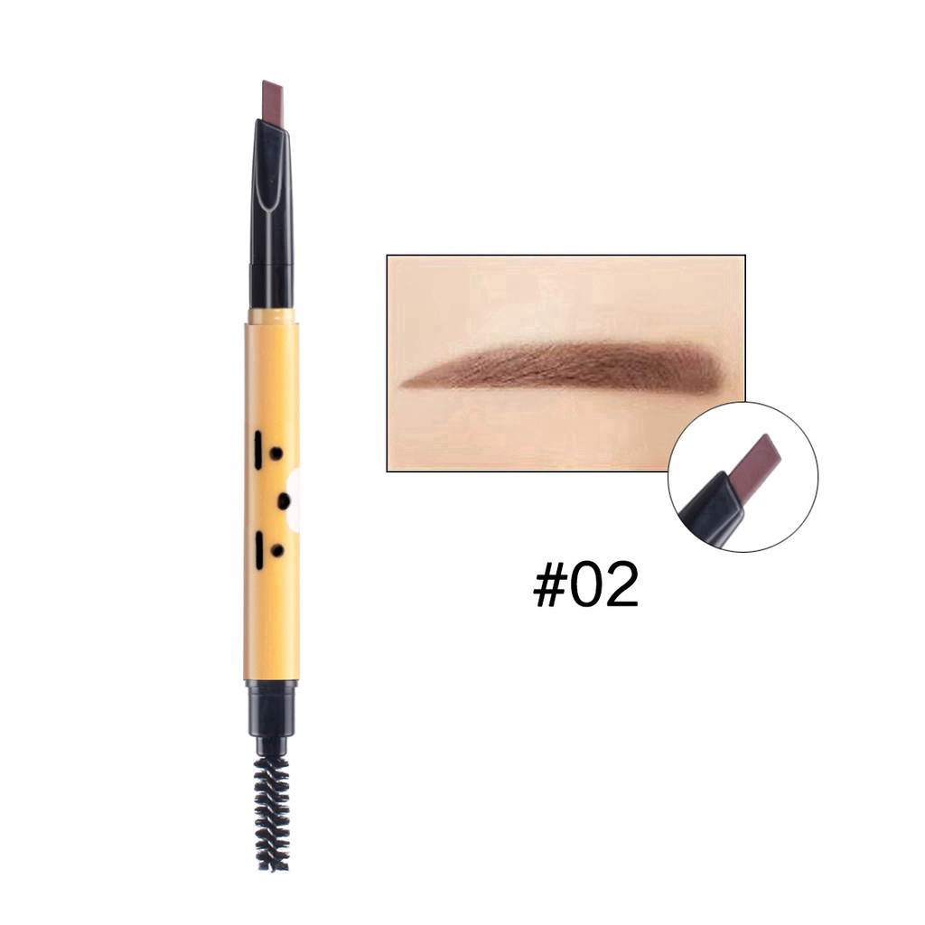HengFang Cute Bear Automatic Optional Waterproof Long-Lasting Eyebrow Pencil With Brush 0.14g H6533